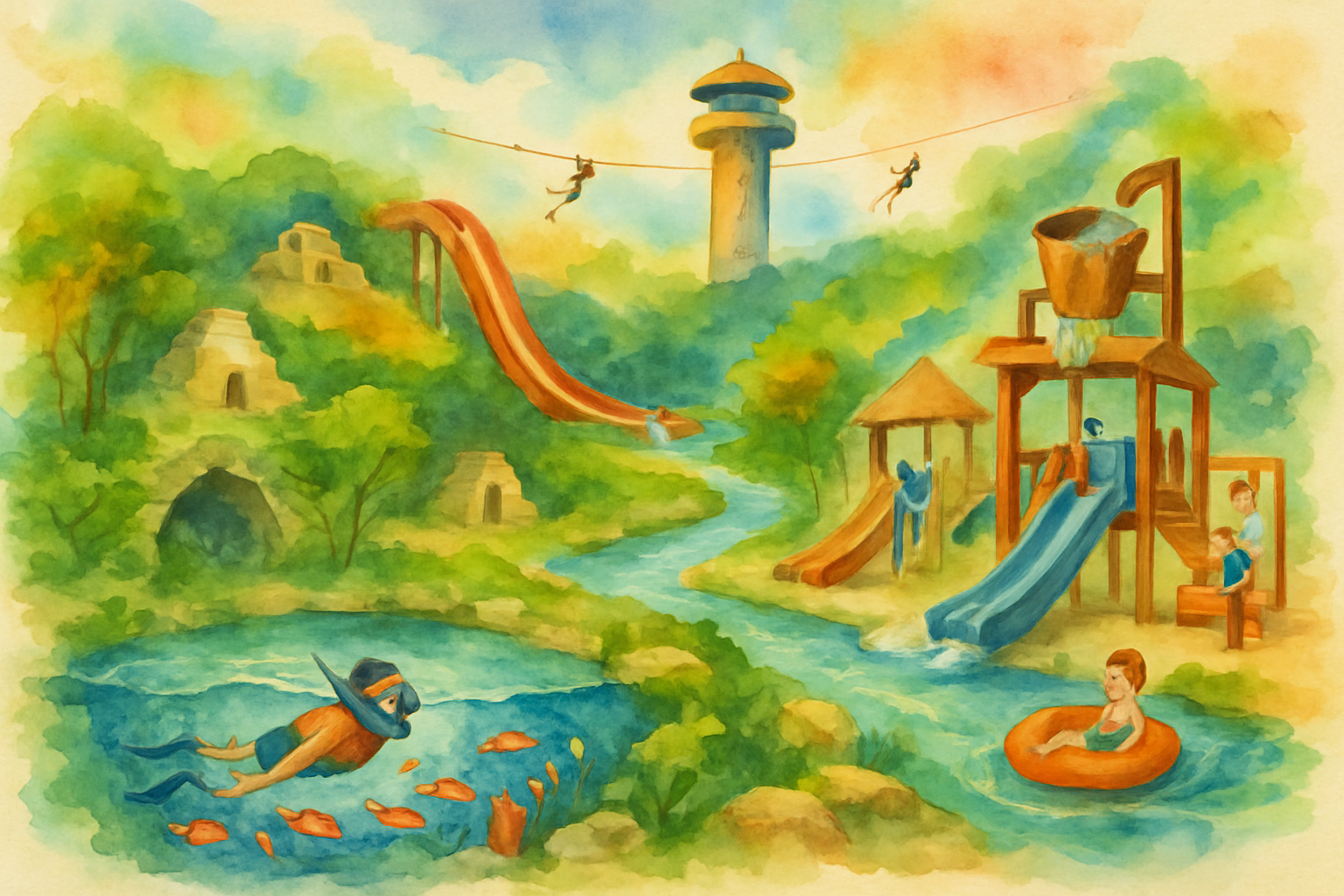 Embrace Adventure at Cancun's Natural Water Park